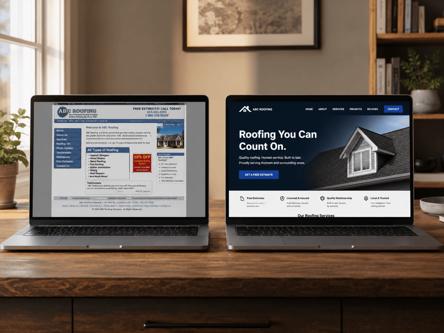 IronVale Studios home service growth website preview
